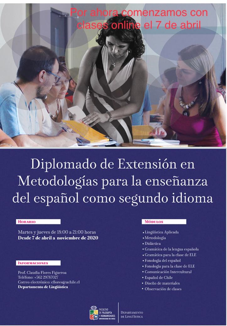 Afiche Diplomado Español 2020